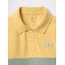 Футболка-поло с воротником-поло Gap Colorblock цвет: Зелёный