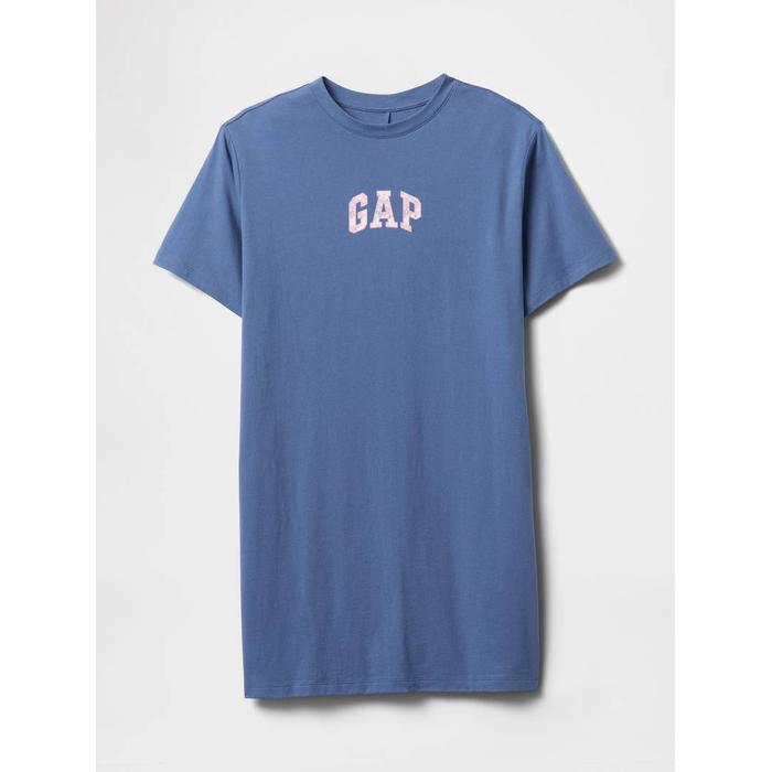Relaxed Платье-футболка с логотипом Gap цвет: Голубой