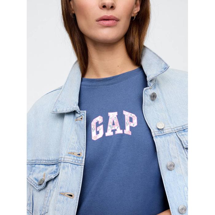 Relaxed Платье-футболка с логотипом Gap цвет: Голубой