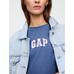 Relaxed Платье-футболка с логотипом Gap цвет: Голубой