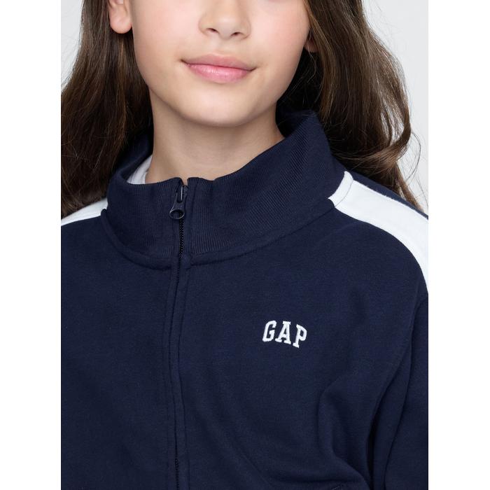 Винтажная мягкая французская махровая куртка на молнии с логотипом Gap цвет: Синий