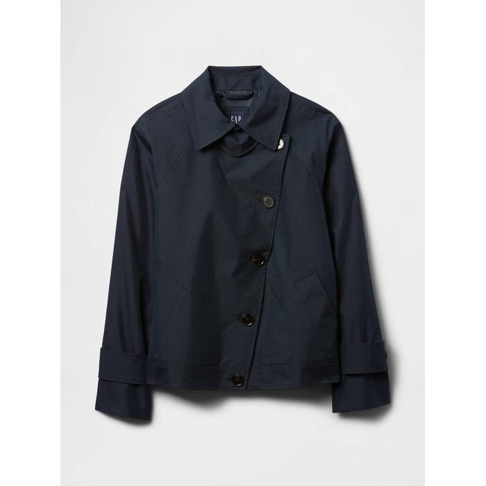 Asimetrik Twill Trençkot цвет: Синий