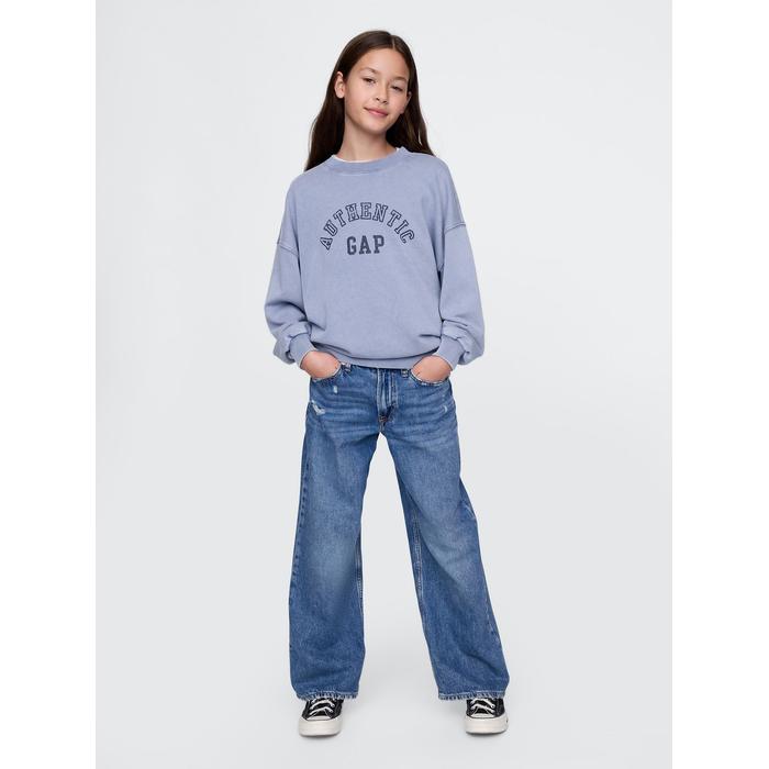 Винтажная мягкая толстовка Americana с логотипом Gap цвет: Голубой