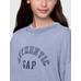 Винтажная мягкая толстовка Americana с логотипом Gap цвет: Голубой