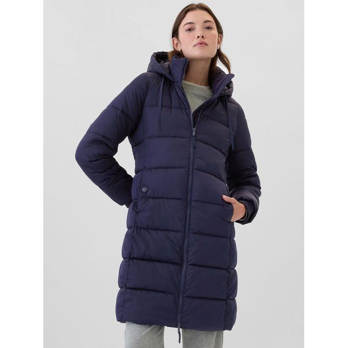 Gap Logo Uzun Puffer Şişme Mont цвет: Синий
