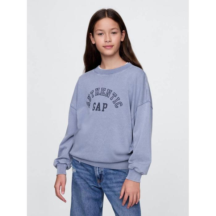 Винтажная мягкая толстовка Americana с логотипом Gap цвет: Голубой