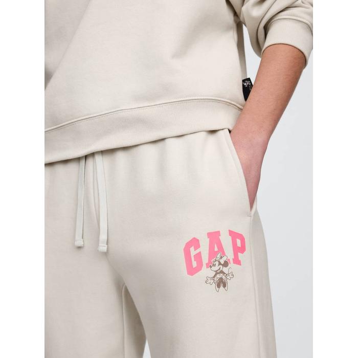 Disney Флисовые спортивные штаны с логотипом Gap цвет: Бежевый