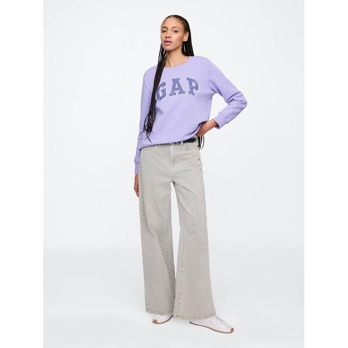 Relaxed Флисовая толстовка с логотипом Gap цвет: Фиолетовый