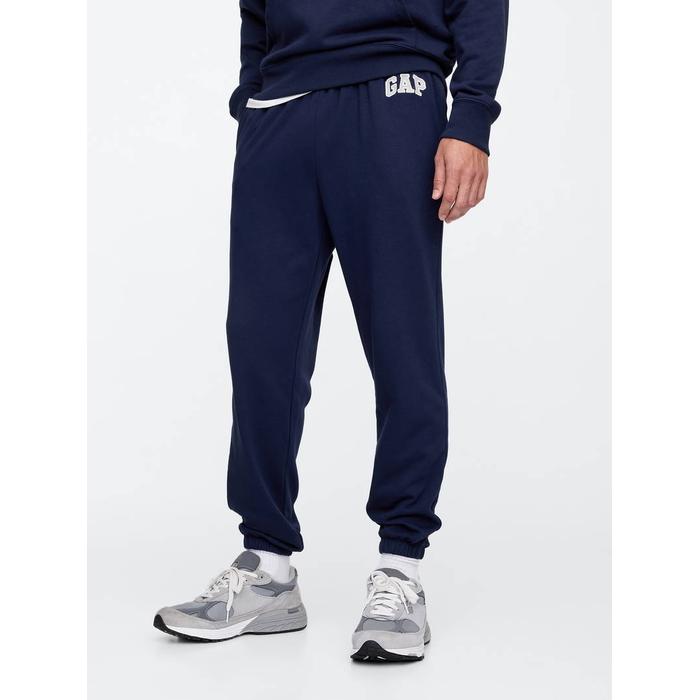 Спортивные штаны джоггера из французской махровой ткани с логотипом Gap цвет: Синий