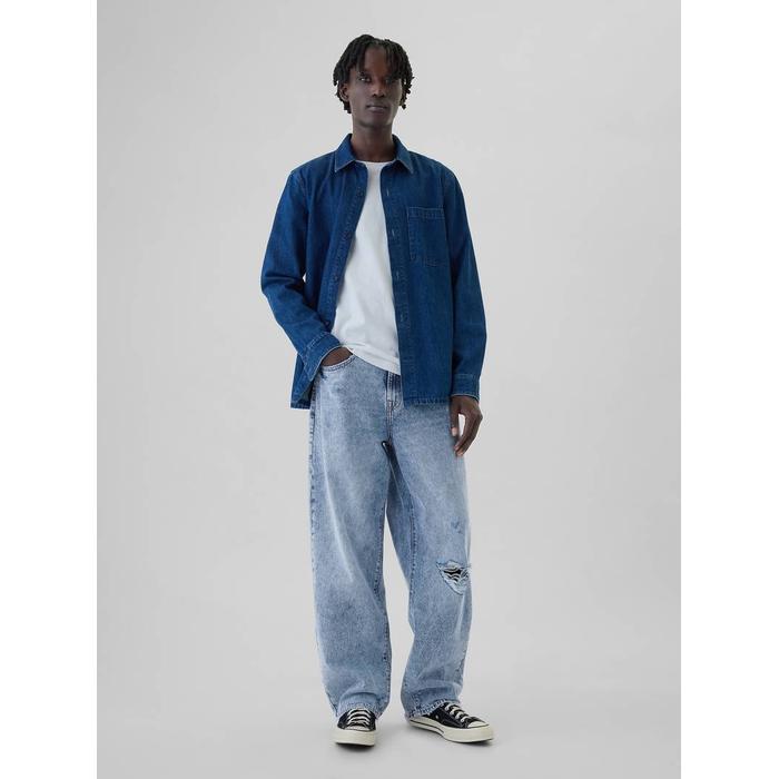 Baggy Jean Pantolon цвет: Голубой