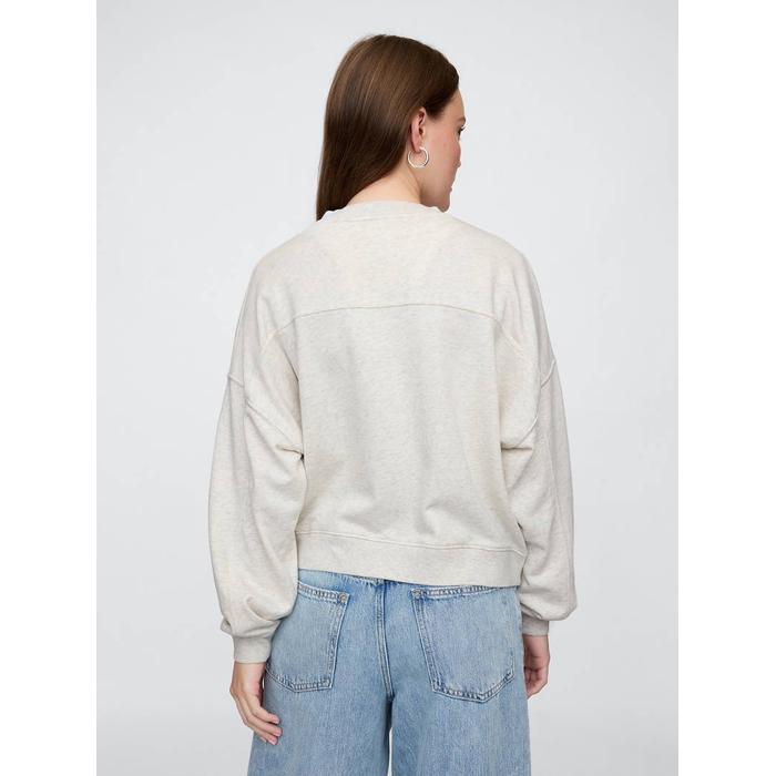 Gap Logo Vintage Soft Havlu Kumaş Wedge V Yaka Sweatshirt