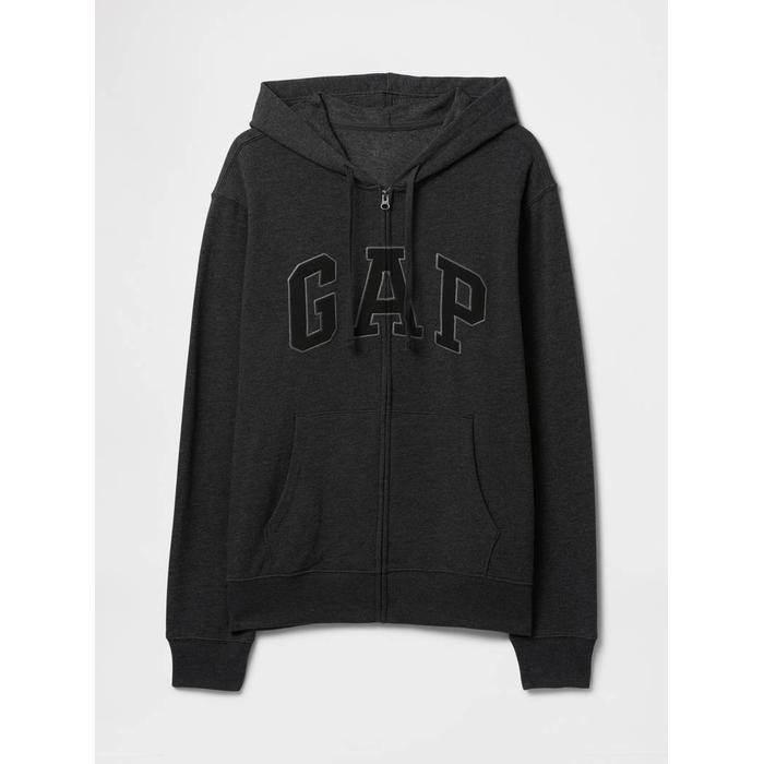 Gap Logo Fermuarlı Havlu Kumaş Sweatshirt