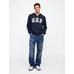 Gap Logo Fermuarlı Fransız Havlu Kumaş Sweatshirt цвет: Синий