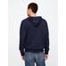 Gap Logo Fermuarlı Fransız Havlu Kumaş Sweatshirt цвет: Синий