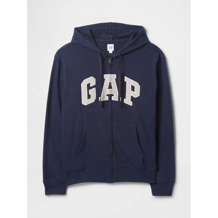 Gap Logo Fermuarlı Fransız Havlu Kumaş Sweatshirt цвет: Синий