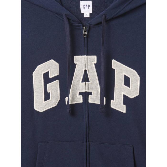 Gap Logo Fermuarlı Fransız Havlu Kumaş Sweatshirt цвет: Синий