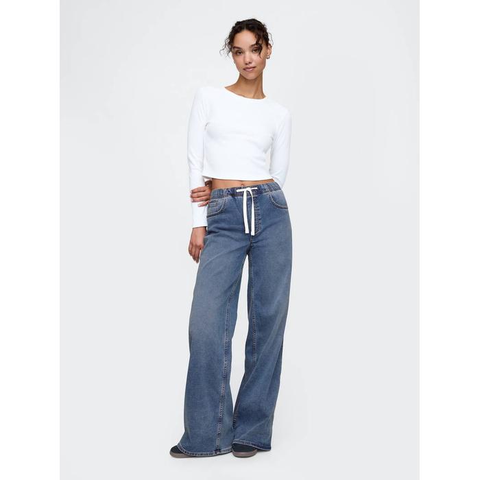 Mid Rise Easy Baggy Jean Pantolon цвет: Синий