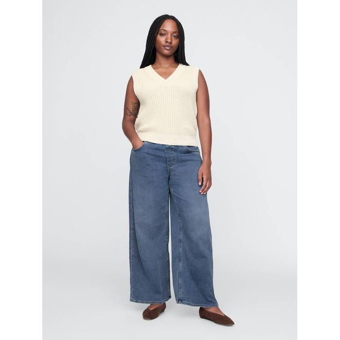 Mid Rise Easy Baggy Jean Pantolon цвет: Синий