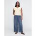 Mid Rise Easy Baggy Jean Pantolon цвет: Синий