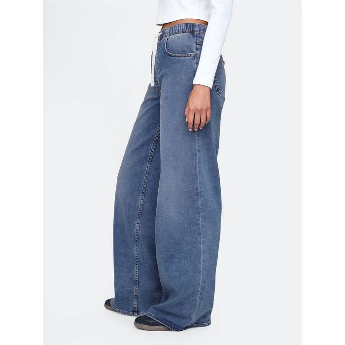 Mid Rise Easy Baggy Jean Pantolon цвет: Синий