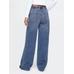 Mid Rise Easy Baggy Jean Pantolon цвет: Синий