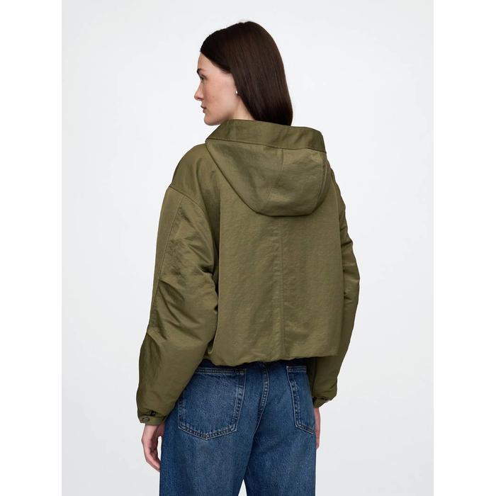 Kapüşonlu Crop Ceket цвет: Хаки