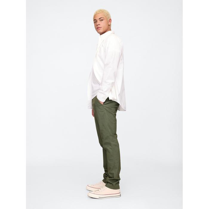 Slim Fit Gap Flex Khaki Pantolon цвет: Хаки