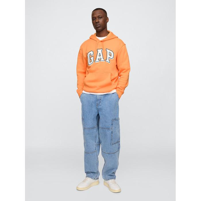 Relaxed Флисовая толстовка с логотипом Gap цвет: Оранжевый