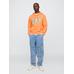 Relaxed Флисовая толстовка с логотипом Gap цвет: Оранжевый