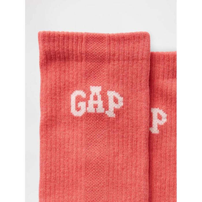 Носки круглого воротника с логотипом Gap цвет: Красный
