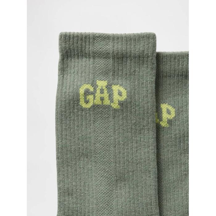 Носки круглого воротника с логотипом Gap цвет: Зелёный