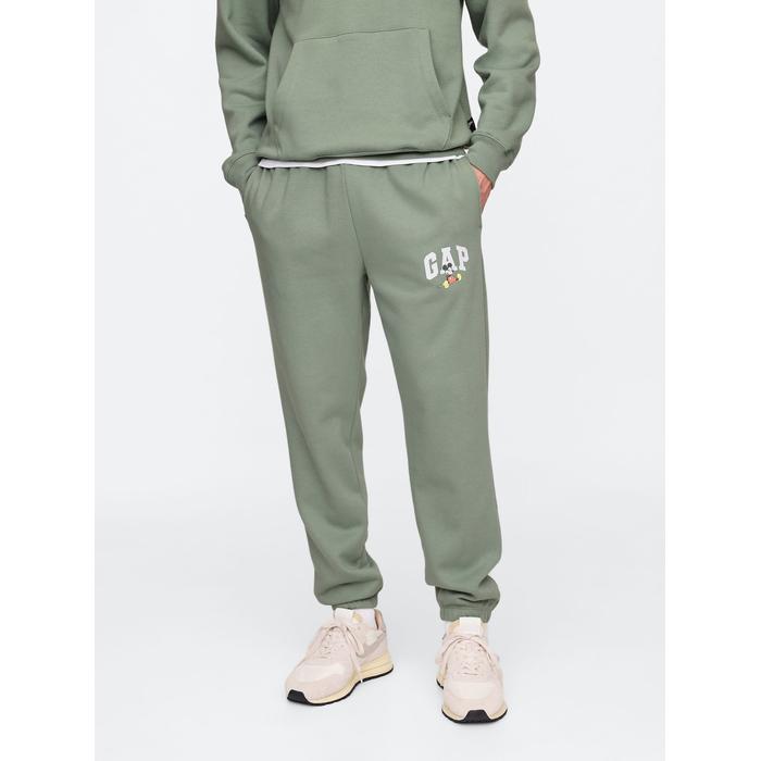 Gap Logo Disney Grafikli Fleece Eşofman Altı цвет: Зелёный