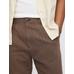 Keten Pamuk Karışımlı '90s Loose Pileli Khaki Pantolon цвет: Коричневый