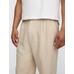 Keten Pamuk Karışımlı '90s Loose Pileli Khaki Pantolon цвет: Бежевый