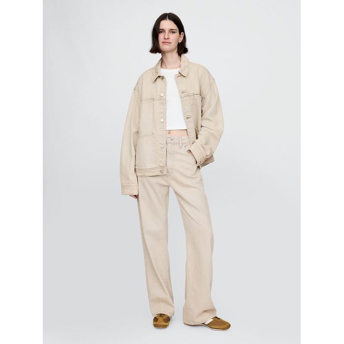 UltraSoft Boxy Icon Denim Ceket цвет: Бежевый
