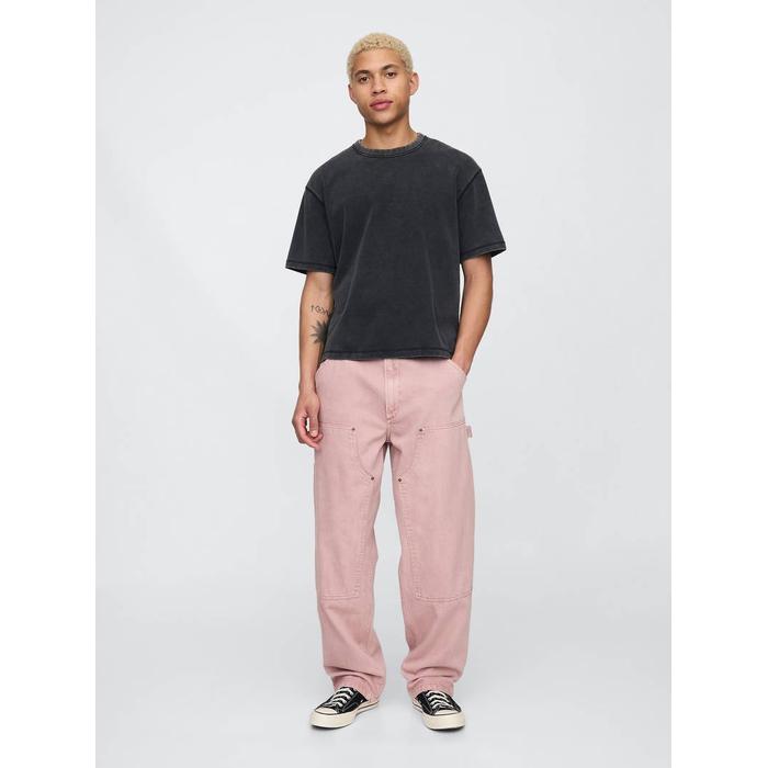 UltraSoft Double-Knee Carpenter Baggy Jean Pantolon цвет: Розовый