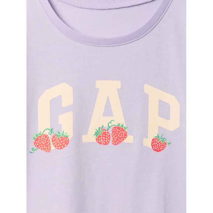 Футболка с рисунком логотипа Gap цвет: Фиолетовый