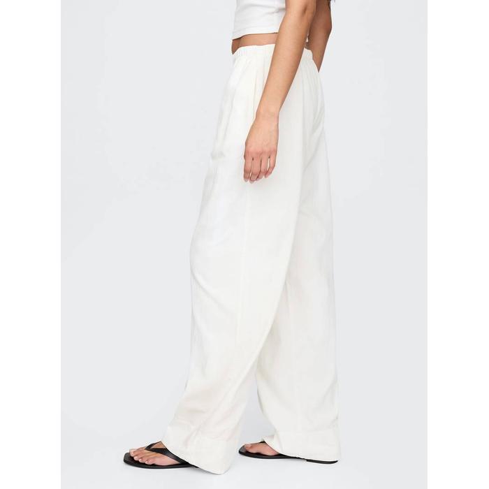 Keten Karışımlı Easy Wide Pantolon цвет: Белый