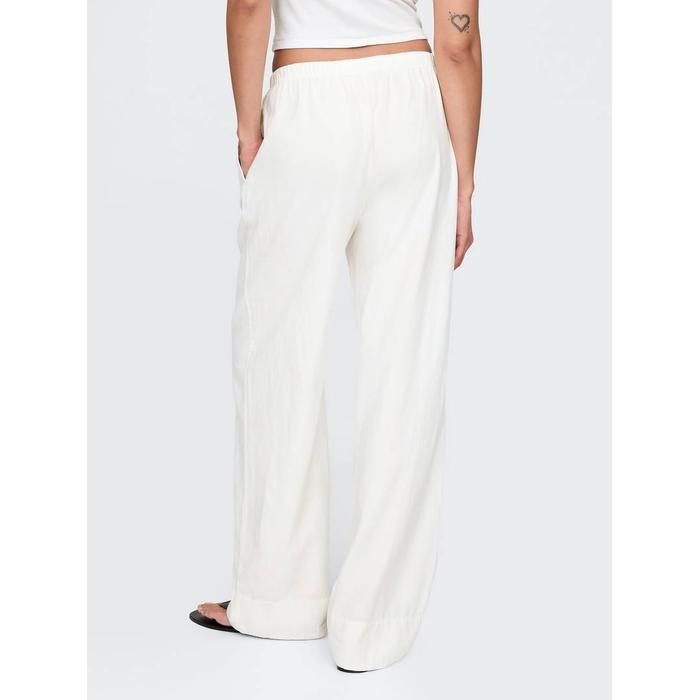 Keten Karışımlı Easy Wide Pantolon цвет: Белый