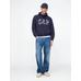 Gap Logo Patchwork Fleece Sweatshirt цвет: Синий