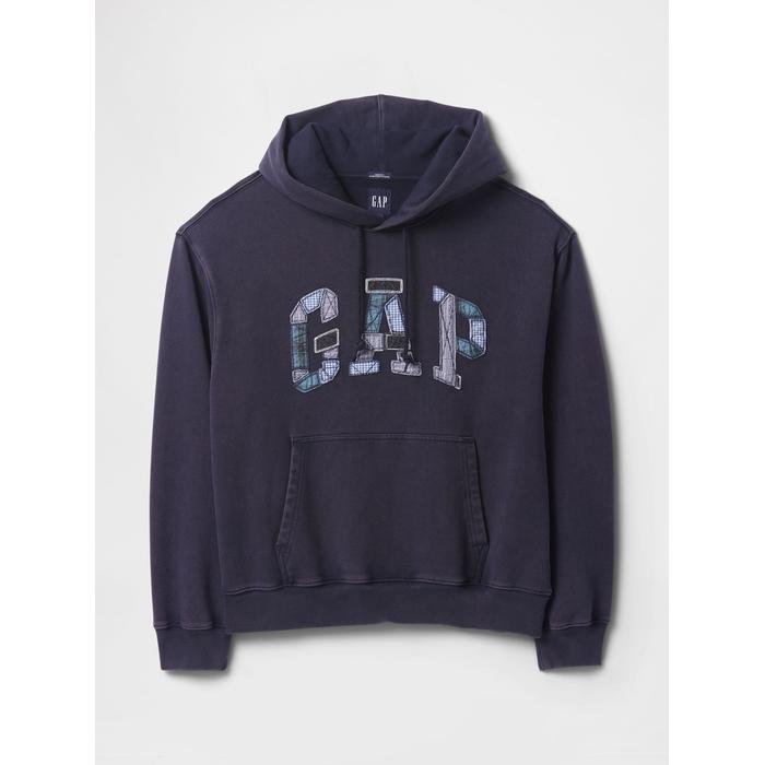 Gap Logo Patchwork Fleece Sweatshirt цвет: Синий