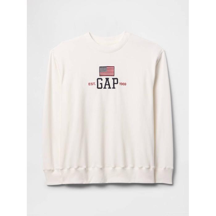 Gap Logo Vintage Soft Fransız Havlu Kumaş Sweatshirt цвет: Белый