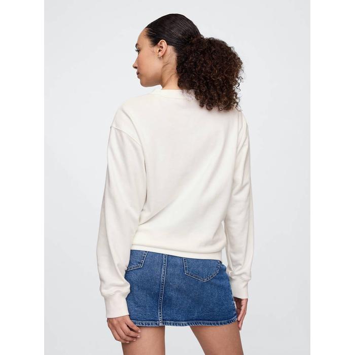 Gap Logo Vintage Soft Fransız Havlu Kumaş Sweatshirt цвет: Белый
