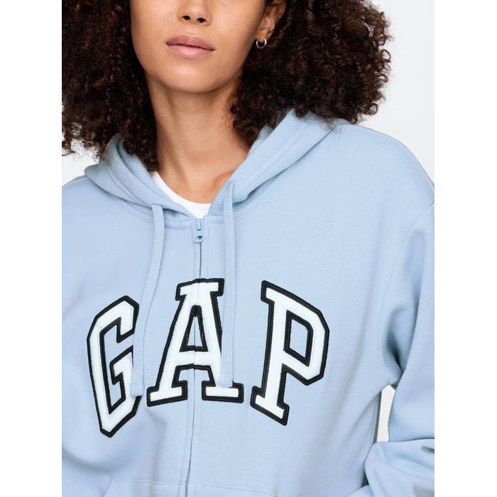 Gap Logo Fleece Fermuarlı Sweatshirt цвет: Голубой