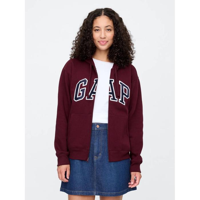 Gap Logo Fleece Fermuarlı Sweatshirt цвет: Красный