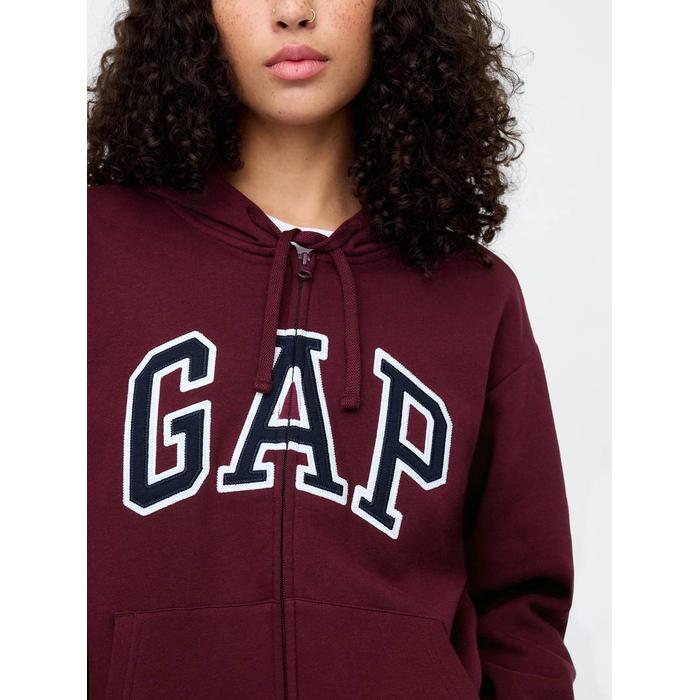 Gap Logo Fleece Fermuarlı Sweatshirt цвет: Красный