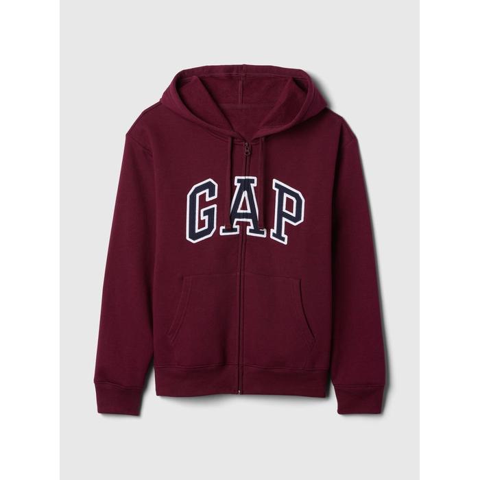 Gap Logo Fleece Fermuarlı Sweatshirt цвет: Красный