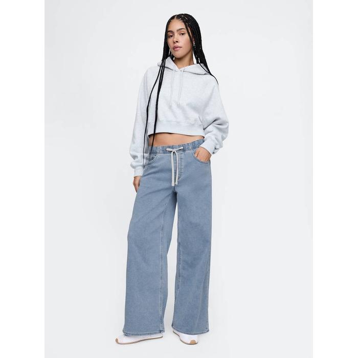 Mid Rise Easy Baggy Jean Pantolon цвет: Голубой