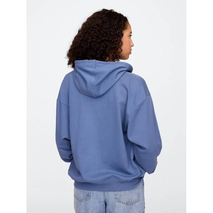 Gap Logo Relaxed Fermuarlı Sweatshirt цвет: Голубой