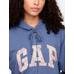 Gap Logo Relaxed Fermuarlı Sweatshirt цвет: Голубой
